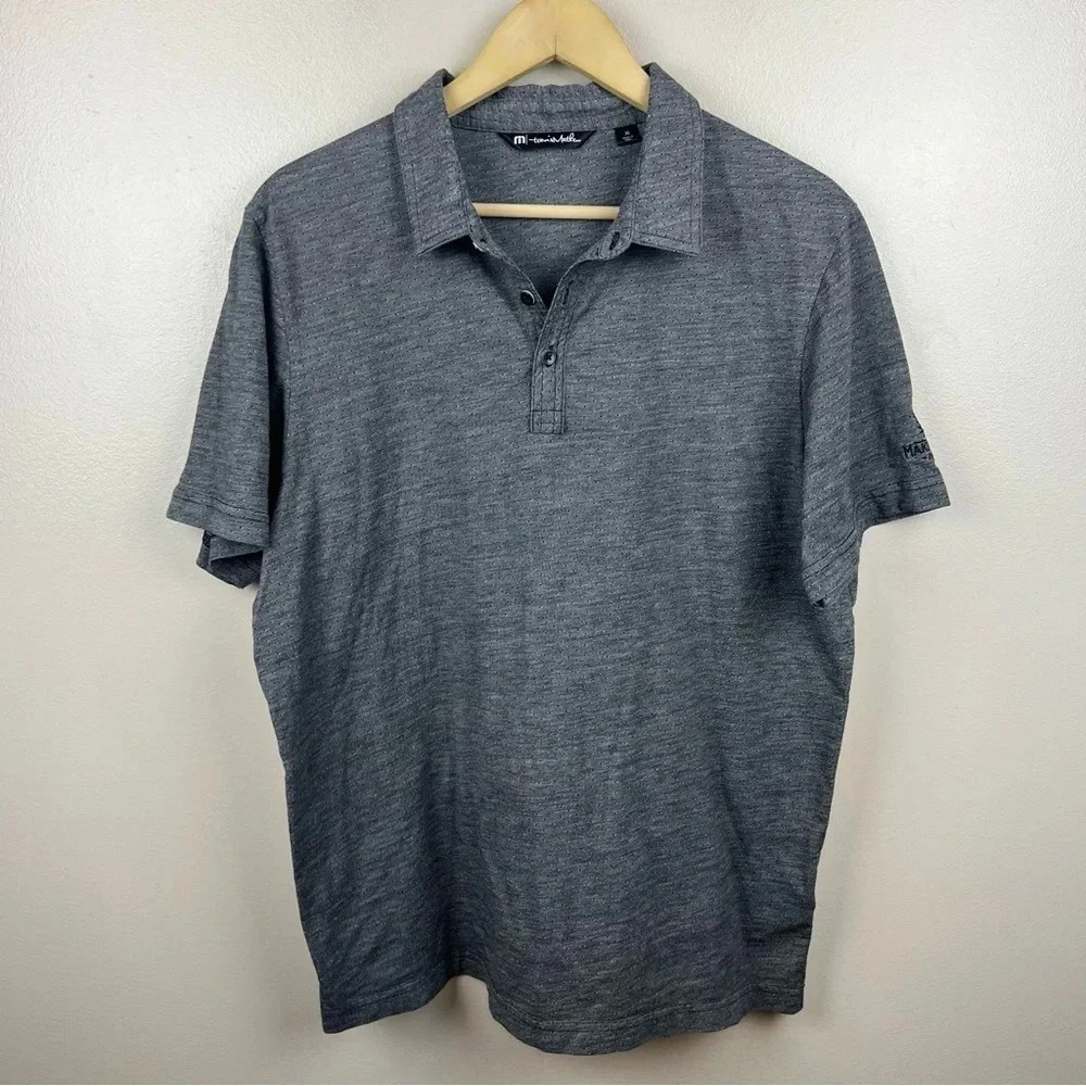 Travis Mathew Polo Shirt Mens Size XL Pima Cotton
Short Sleeve Golf Work Gray